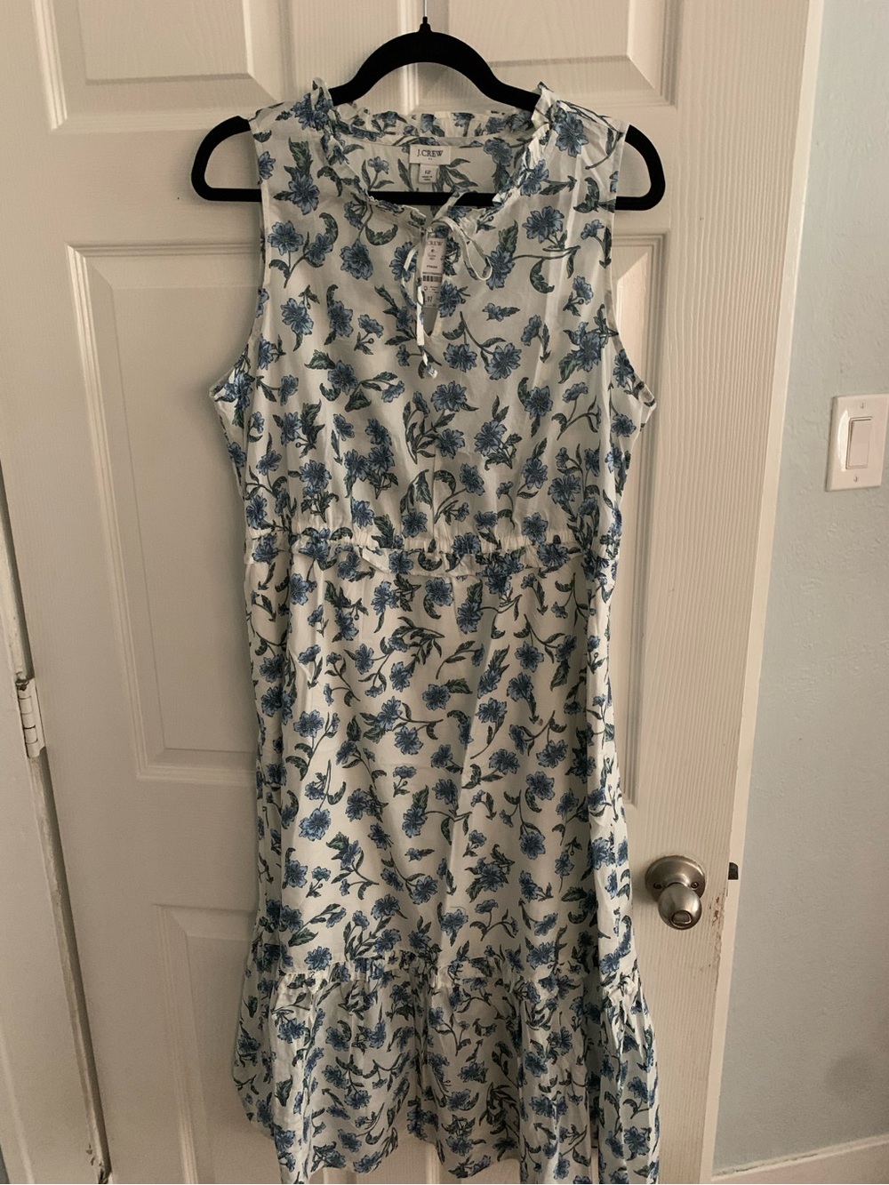 J.Crew Floral Linen-Blend Maxi Dress